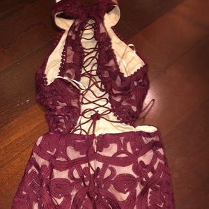 Super cute Showpo maroon lace dress! New with tags